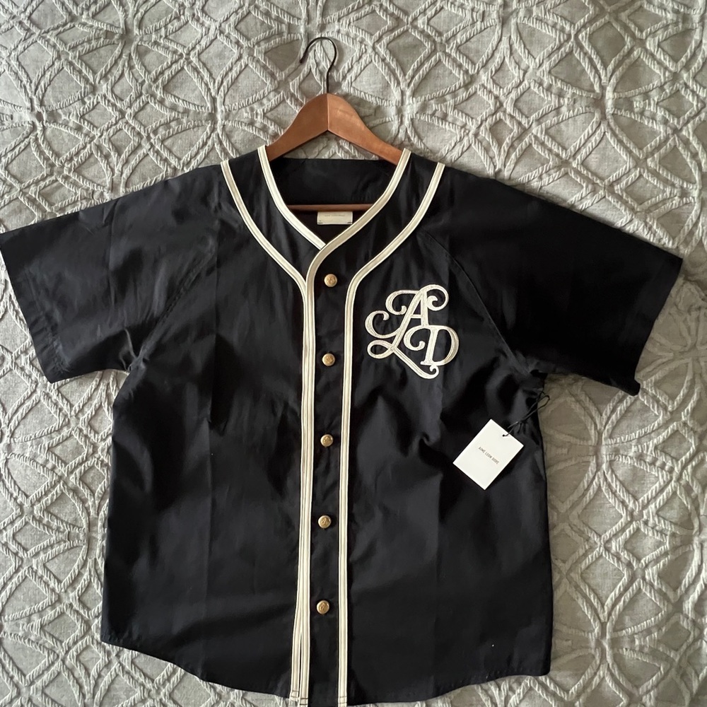 Aime Leon Dore Black Baseball Jersey